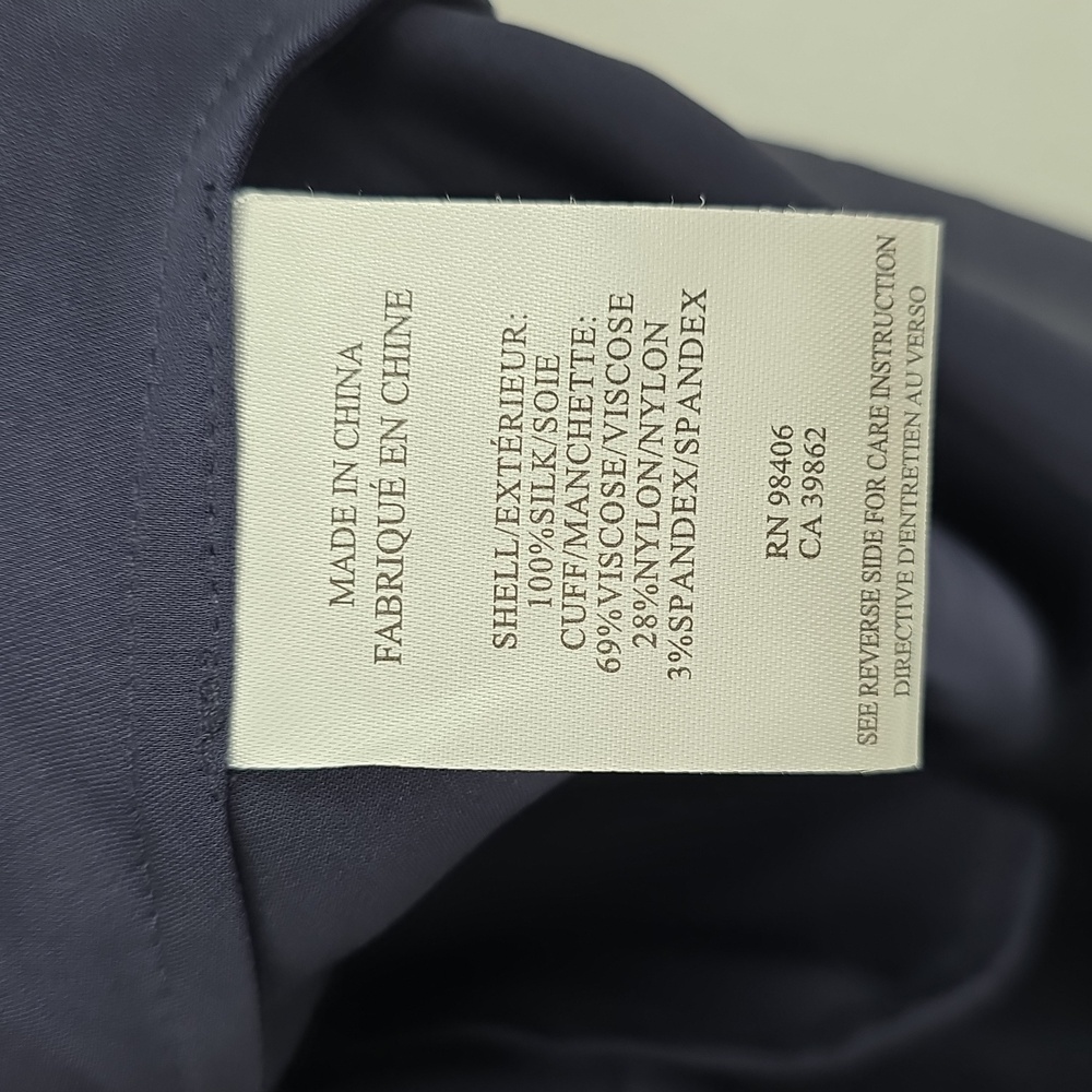 Theory Silk Midnight Blue Button-Up Dress Womens Size S - Picture 8 of 8